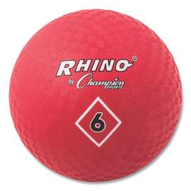 Playground Ball, 6", Red