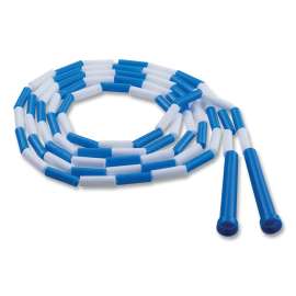 Plastic Segmented Jump Rope, Blue/White, 9'