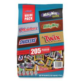 MARS Chocolate Favorites Minis Size Candy Bars Assorted Variety Mix Bag, 62.6 oz, 205 Pieces