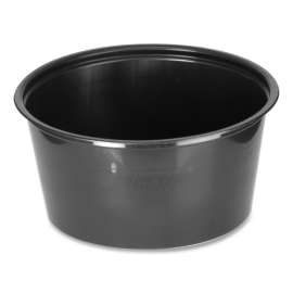 Portion Cups, 4 oz, Black, 250/Sleeve, 10 Sleeves/Carton