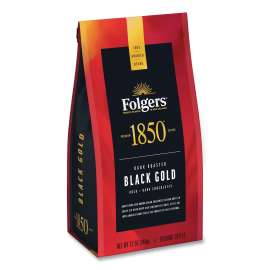 Coffee, Black Gold, Dark Roast, Ground, 12 oz Bag