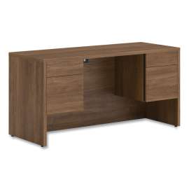 HON Coordinate Height Adjustable Desk Bundle 2-Stage, 46" x 22" x 27.75" to 47", Silver MeshSilver