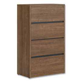 HON Coordinate Height Adjustable Desk Bundle 2-Stage, 58" x 22" x 27.75" to 47", Florence WalnutSilver