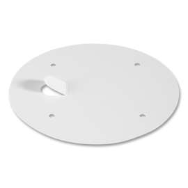 Paper Lids for Food Containers, For 83 oz Containers, Vented, 7.2" Diameter, White, 100/Carton