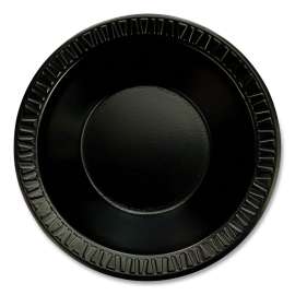 Quiet Classic Laminated Foam Dinnerware, Bowl, 12" Dia, Black, 1,000/carton