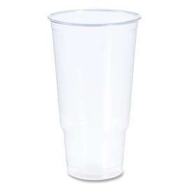 Polypropylene Cups, Cold Cups, 32 oz, Clear, 25/Bag, 20 Bags/Carton