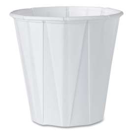 Paper Medical and Dental Treated Cups, 3.5 oz, White, 100/Bag, 50 Bags/Carton
