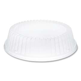 Dome Covers for Dinnerware, For 9" Foam Plates, Clear, Plastic, 125/Bag, 4/Bags Carton