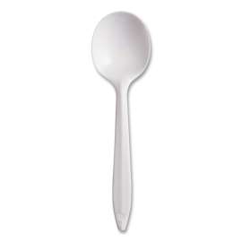 Style Setter Mediumweight Plastic, Spoons, White, 5.6", 1000/Carton