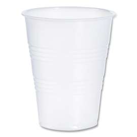 High-Impact Polystyrene Cold Cups, 9 oz, Translucent, 100 Cups/Sleeve, 25 Sleeves/Carton