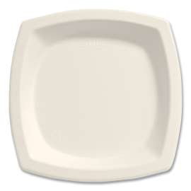 Bare Eco-Forward Sugarcane Dinnerware, Plate, 6.7" dia, Ivory, 125/Pack, 8 Packs/Carton