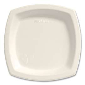 Bare Eco-Forward Sugarcane Dinnerware, Plate, 8.25" dia, Ivory, 125/Pack