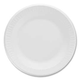 Concorde Foam Plate, 10.25" dia, White, 125/Pack, 4 Packs/Carton