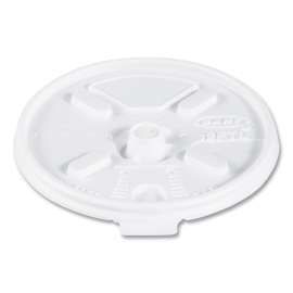 Lift n' Lock Plastic Hot Cup Lids, Fits 10 oz to 14 oz Cups, White, 1,000/Carton