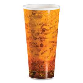Fusion Escape Foam Hot/cold Cups, 24 Oz, Brown/black, 500/carton