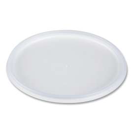Plastic Lids for Foam Containers, Flat, Vented, Fits 24-32 oz, Translucent, 100/Pack, 5 Packs/Carton