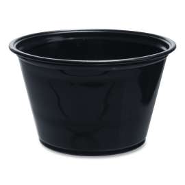 Conex Complements Portion/medicine Cups, 4 Oz, Black, 125/bag, 20 Bags/carton