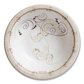 Symphony Paper Dinnerware, Heavyweight Bowl, 12 oz, Tan, 125/Pack, 8 Packs/Carton