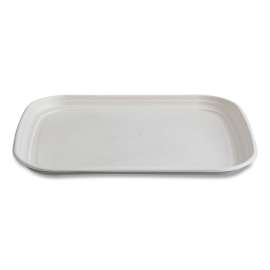 Regalia Sugarcane Servingware, Platter, 17 x 13, White, 100/Carton