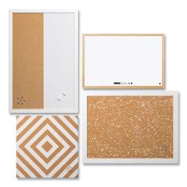 Positive Flow Neutrals Message Board Sets, Assorted Sizes and Colors, 4/Pack