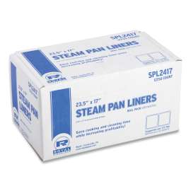 Steam Pan Liners With Twist Ties, For 1/2 Pan Sized Steam Pans, 0.02 mil, 17" x 23.5", 250/Carton