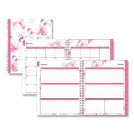 Breast Cancer Awareness Create-Your-Own Cover Weekly/Monthly Planner, Orchid Artwork, 11 x 8.5, 12-Month (Jan-Dec): 2023