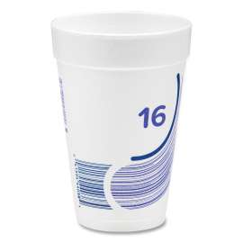 Breeze Hot/Cold Insulated Foam Drinking Cups, 16 oz, Purple/White/Blue, 1,000/Carton