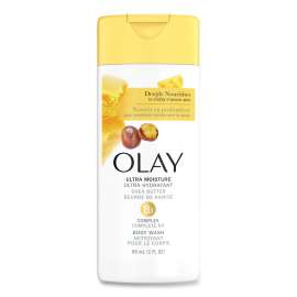 Ultra Moisture Body Wash, Shea Butter, 3 oz Bottle, 24/Carton