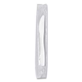 Regal Mediumweight Cutlery, Individually Wrapped, Knife, White, 1,000/Carton