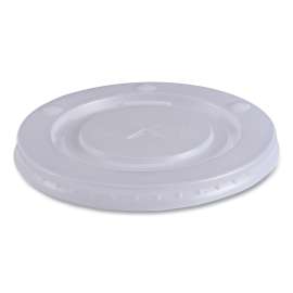 Deerfield Cold Cup Lids, Fits 12 oz to 20 oz Cups, Clear, Plastic, 50/Pack, 20 Packs/Carton