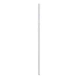 Flexible Wrapped Straws, 7.75", Plastic, White, 500/Pack, 20 Packs/Carton