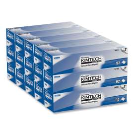 Kimwipes Delicate Task Wipers, 2-Ply, 14.7 x 16.6, 92/Box, 15 Boxes/Carton