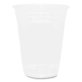 PET Plastic Cups, 16 oz, Clear, 1,000/Carton