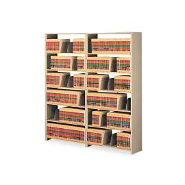 Snap-Together Six-Shelf Closed Add-On, Steel, 48w x 12d x 76h, Sand