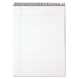 Docket Gold Wirebound Writing Pads, Wide/Legal Rule, Black Cover, 70 White 8.5 x 11 Sheets