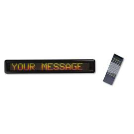 LED Electronic Moving Message Sign, Custom Programmable, 28 x 1.88 x 4.5