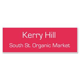 Customized Engraved Name Badge With Magnetic Fastener, 3 x 1, Assorted