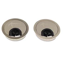 Alera - Valencia Series Silver Metal Optional Grommets (Set of 2)