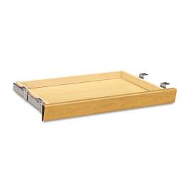HON Center Drawer with Core Removable Locks, Metal, 24.75w x 14.75d x 3h, Charcoal