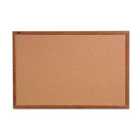 Cork Bulletin Board, 36 x 24, Oak Finish Frame