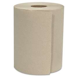 Hardwound Roll Towels, 1-Ply, 8" x 800 ft, Natural, 6 Rolls/Carton