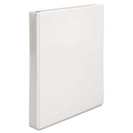 Speedy Spine Heavy-Duty Time Saving Round Ring View Binder, 3 Rings, 1" Capacity, 11 x 8.5, White