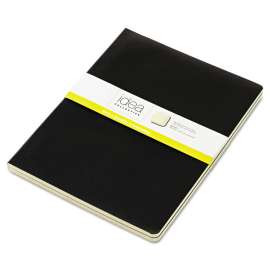 Idea Collective Journal, Soft Cover, 1 Subject, Wide/Legal Rule, Black Cover, 10 x 7.5, 48 Sheets, 2/Pack
