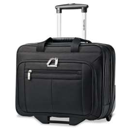Rolling Business Case, 16 1/2 x 8 x 13 1/4, Black