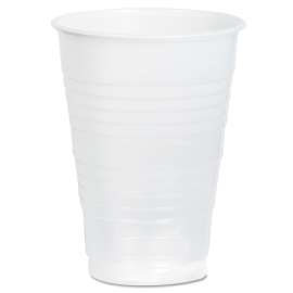 High-Impact Polystyrene Tall Cold Cups, 12 oz, Translucent, 50/Pack