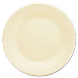 Laminated Foam Dinnerware, Plates, 10.25" dia, Honey, 125/Pack, 4 Packs/Carton