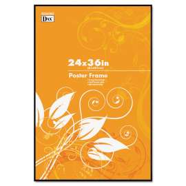 Coloredge Poster Frame, Clear Plastic Window, 24 x 36, Black