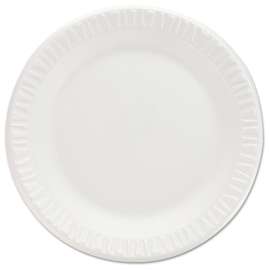 Non-Laminated Foam Dinnerware, Plates, 7" dia, White, 125/Pack, 8 Packs/Carton
