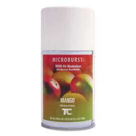 TC Microburst 9000 Air Freshener Refill, Mango, 5.3 oz Aerosol, 4/Carton