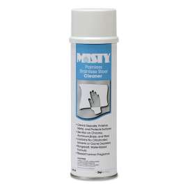 Water-Based Stainless Steel Cleaner, Lemon Scent, 18 oz Aerosol Spray, 12/Carton